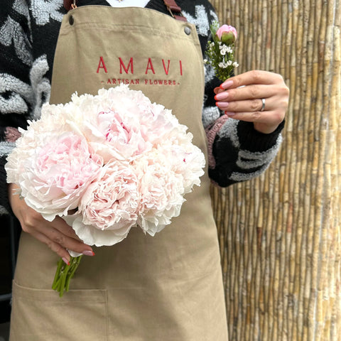 Becca Peony Bridal Bouquet and Boutonniere 