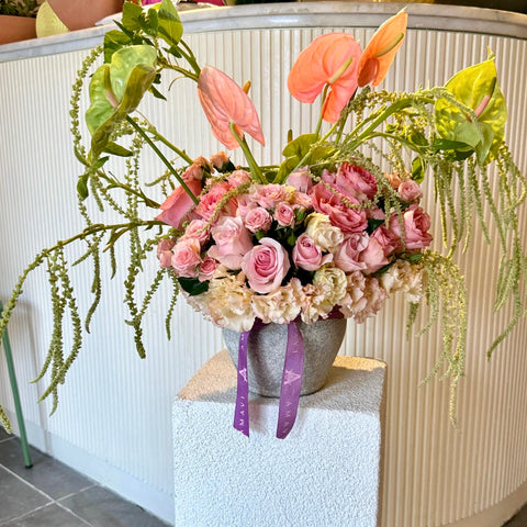 Summer Dream Anthurium Arrangement in Vase 