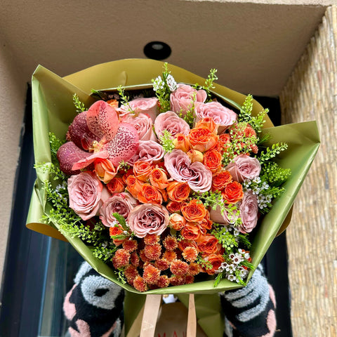 I Feel Like It Vanda Orchid Bouquet 