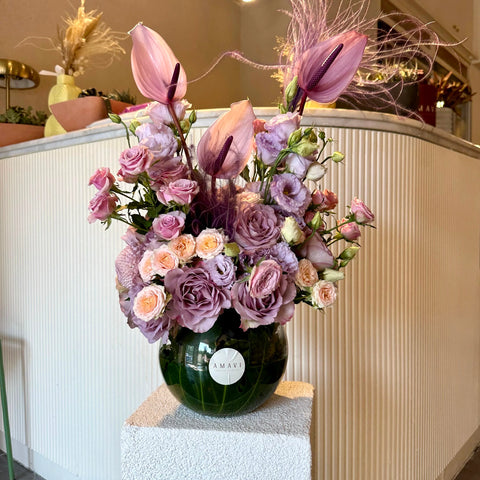 Graceful Lilac Vase Arrangement 
