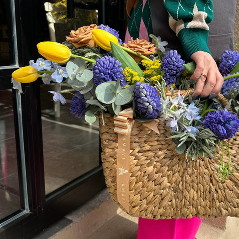 Country Garden Basket Arrangement 