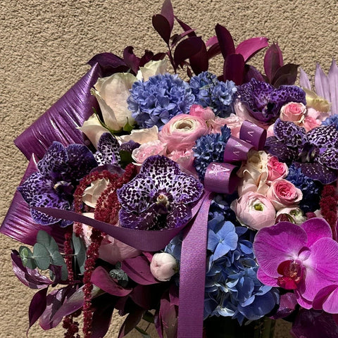 Summer Glow Premium Glass Vase Arrangement 