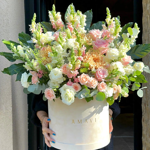 Royal White Maxi Box Arrangement