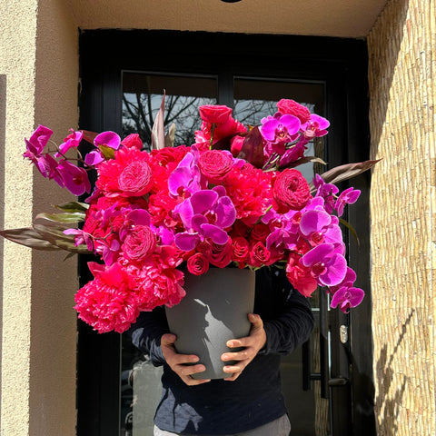 Bloom in LOVE! Peony Arrangement in Vase