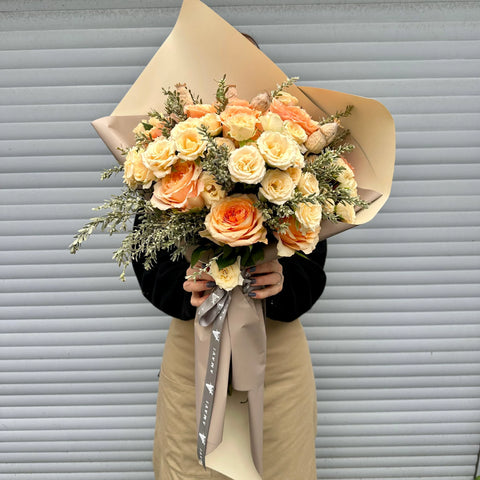Sentosa Salmon Roses Bouquet 