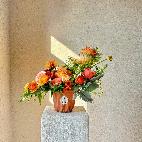 Happiness Delivered Orange Arrangement in Vase