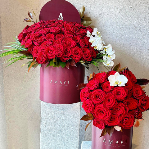 Just the Two of Us: Love Symbol 151 Red Roses in a Box of 2