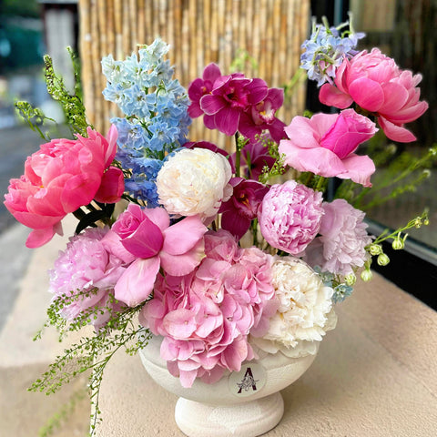 The Petal Symphony Peony Arrangement in a Vase