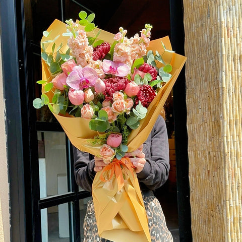 Tender Blush Colorful Spring Bouquet