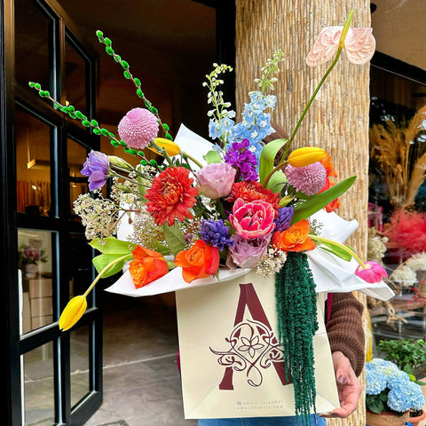 Luca Garden Colorful Flower Bag 