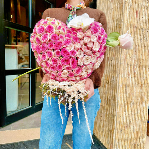 You &amp; Me Moments Heart Rose Arrangement