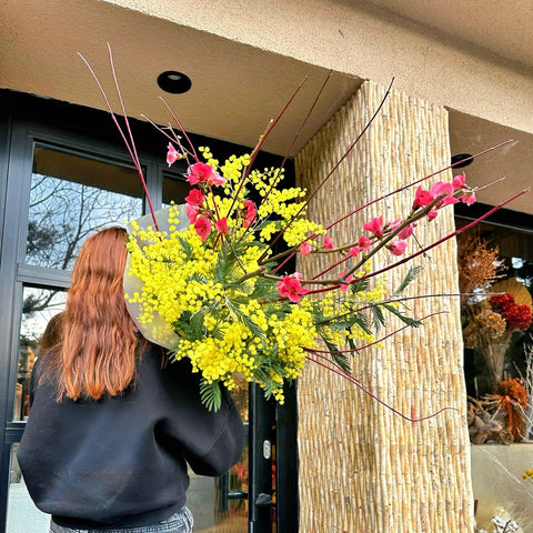 Mimosa Sparkle Spring Bouquet