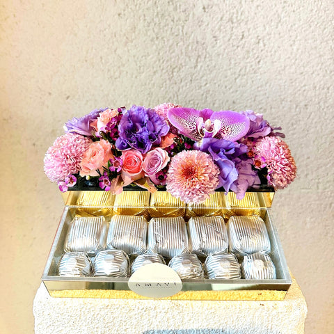 Venice Velvet Plexiglass Chocolate Box
