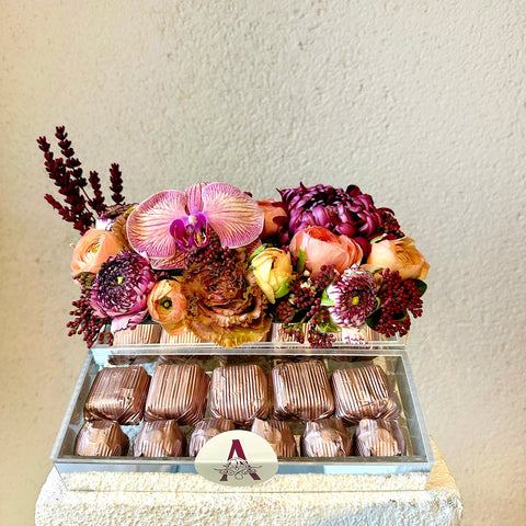 Monaco Blossom Pink Plexiglass Chocolate Box 
