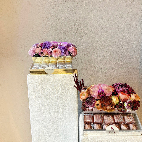 Venice Velvet Plexiglass Chocolate Box