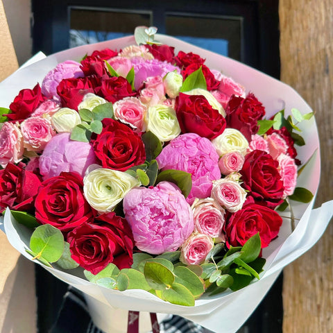 Be Mine Forever Maxi Peony Bouquet