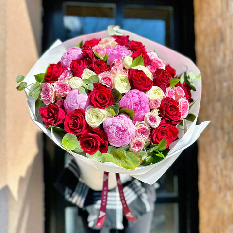 Be Mine Forever Maxi Peony Bouquet