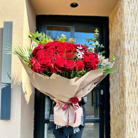 Happily Ever After 41 Red Rose Marriage Proposal Flower