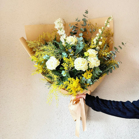 Cheerful Women's Mimosa Special Women's Day Bouquet 