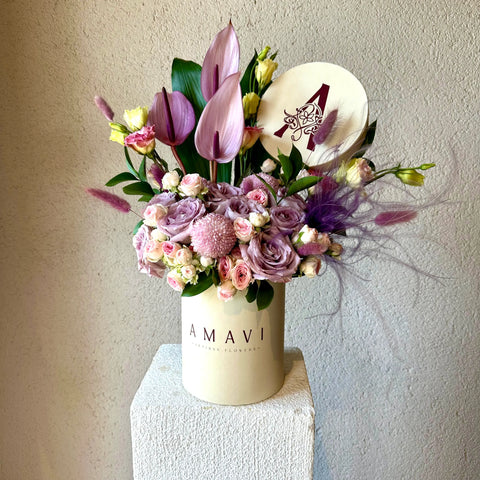 Pink Charm Pink Arrangement in Cream Box