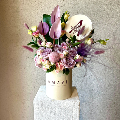 Pink Charm Pink Arrangement in Cream Box