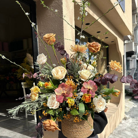 Garden of Vanda Arrangement in a Basket 