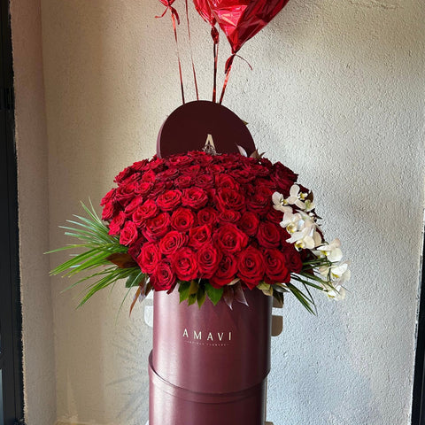 Love in a Box Premium Red Rose in a Box 