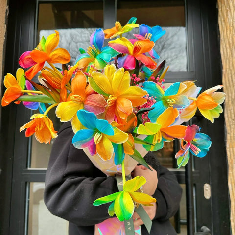 Hello Spring! 20 Pack Premium Rainbow Tulips 