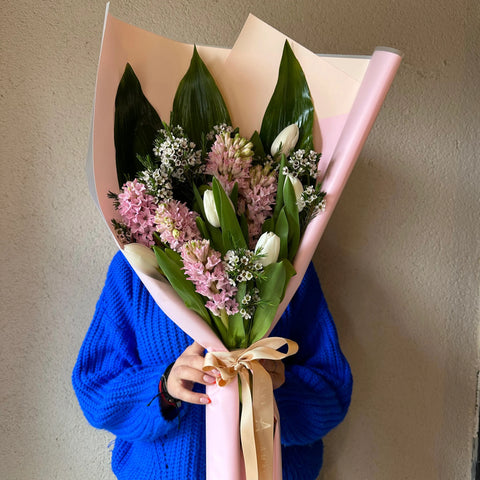 Serenity Hyacinth and Tulip Bouquet