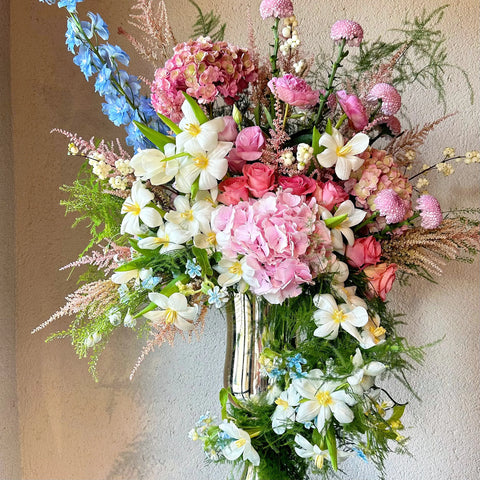 Fairytale Silver Vase Large Premium Arrangement
