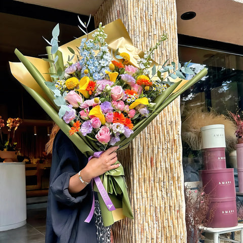 Nature's Fresh Touch Colorful Spring Bouquet