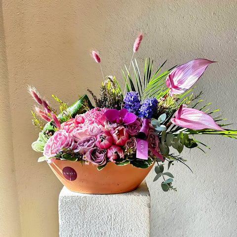 Amavi's Pink Touch Vase Arrangement 