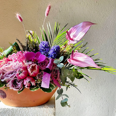 Amavi's Pink Touch Vase Arrangement 