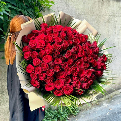 Forever and Ever 101 Red Rose Bouquet 