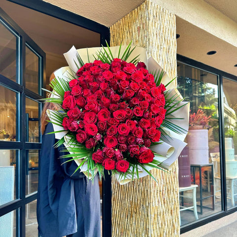 Forever and Ever 101 Red Rose Bouquet 