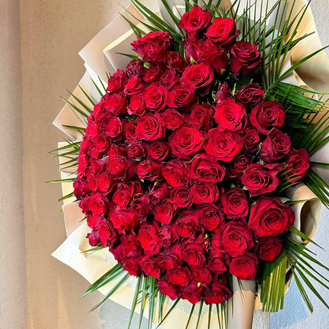 Forever and Ever 101 Red Rose Bouquet 