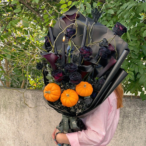 Gothic Pumpkin Charm Bouquet