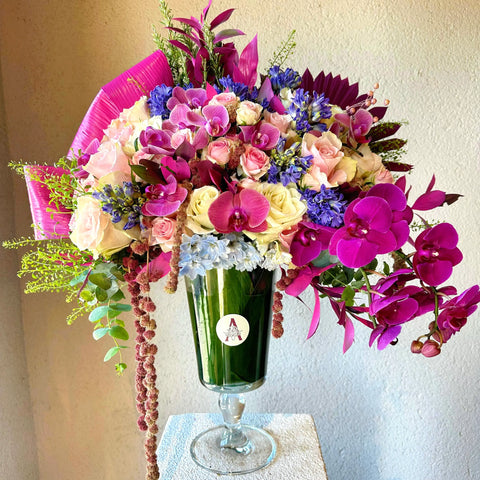 Arrangement in Luxury Pink Bliss Vase