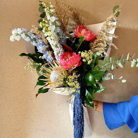 Giant Protea Peony Bouquet