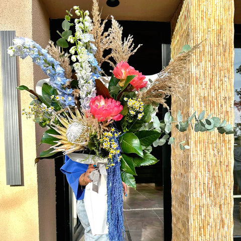 Giant Protea Peony Bouquet