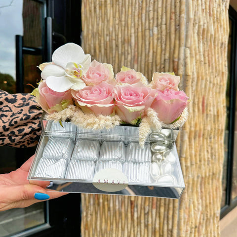 Sugar Sprinkle Chocolate in Plexiglass Box