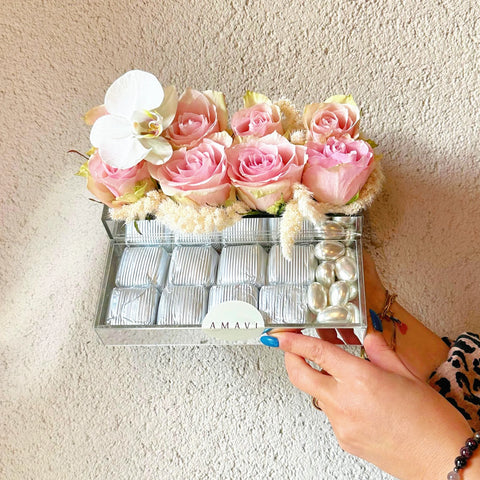 Sugar Sprinkle Chocolate in Plexiglass Box