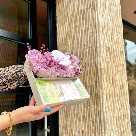 Dubai Chocolate Luxe Lilac Plexiglass Box 