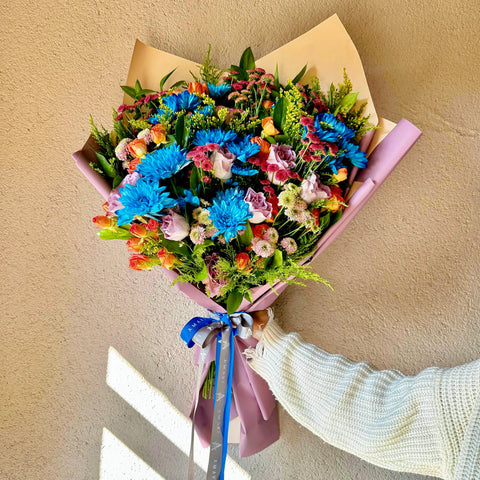 Blue Summer Garden Bouquet