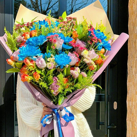 Blue Summer Garden Bouquet