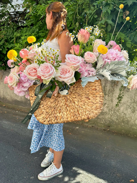 Timeless Rose Arrangement in Basket