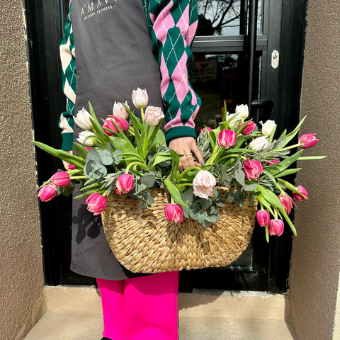 Columbus Garden Basket Arrangement