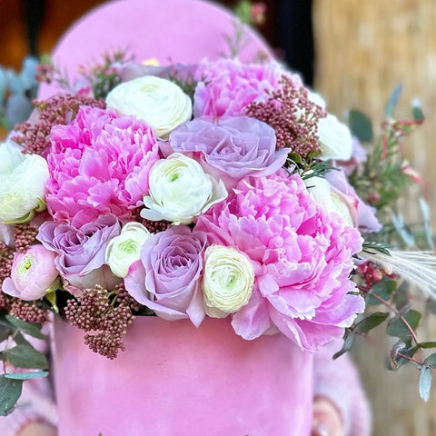 Sugar Blossom Peony Arrangement in a Box