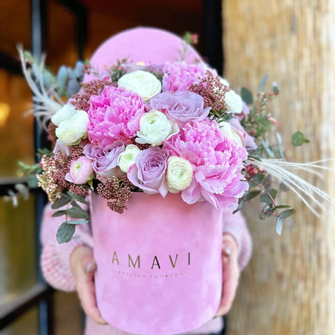Sugar Blossom Peony Arrangement in a Box