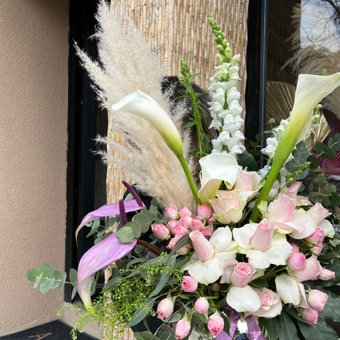 Premium Arrangement in Alia Silver Vase 